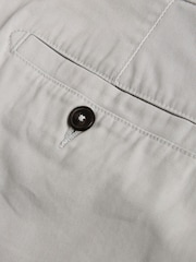 Light Grey Straight Fit Stretch Chinos Shorts - Image 7 of 7