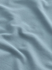 Blue Mid Regular Fit Short Sleeve Pique Polo Shirt - Image 8 of 8