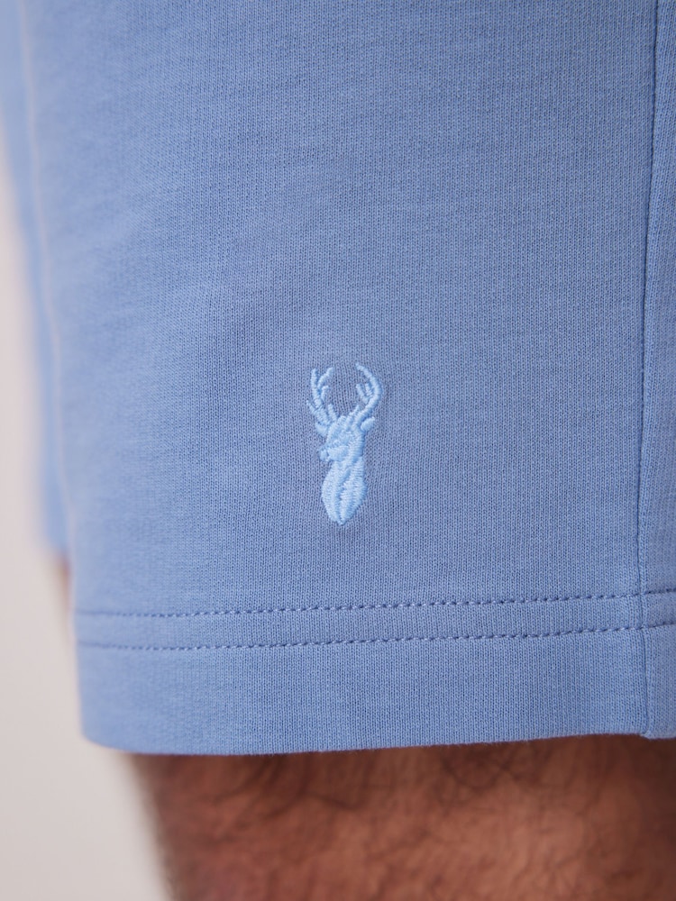 Blue Lightweight 100% Cotton Shorts 3 Pack - Image 13 of 16
