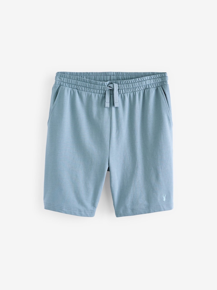 Blue Lightweight 100% Cotton Shorts 3 Pack - Image 15 of 16