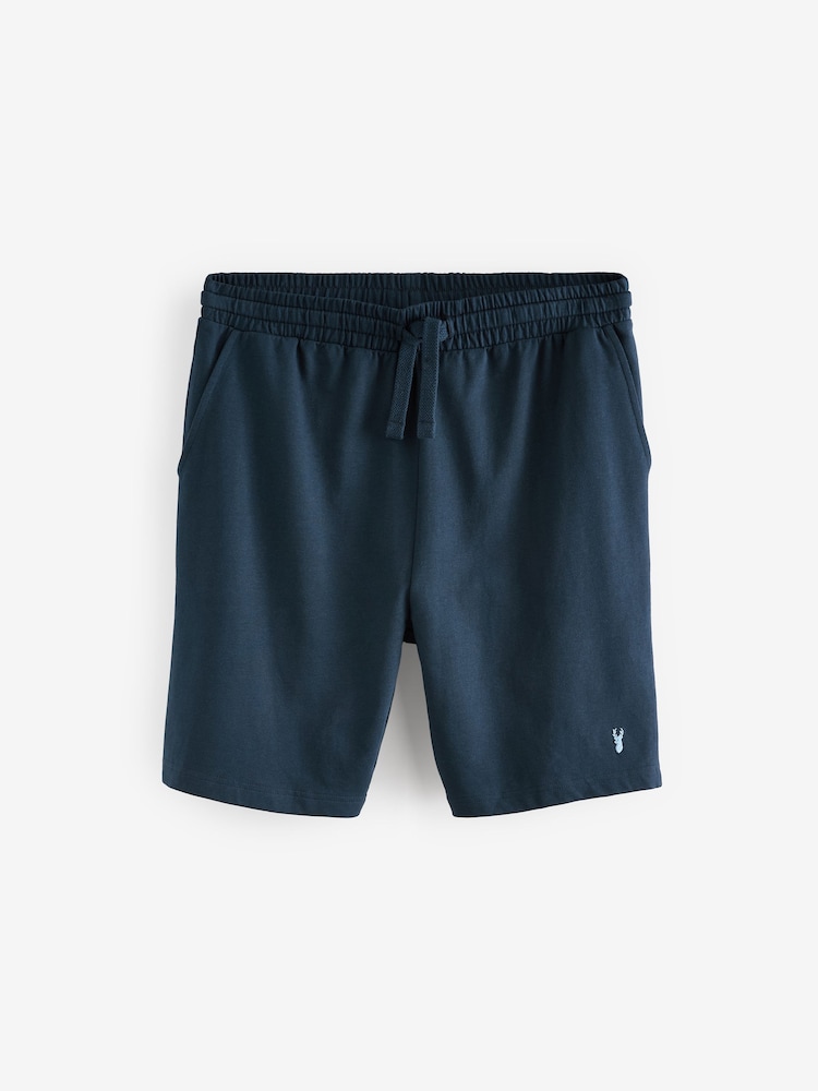 Blue Lightweight 100% Cotton Shorts 3 Pack - Image 16 of 16