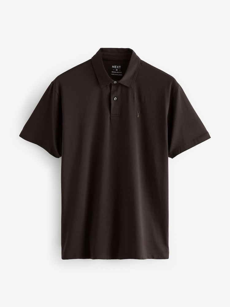 Neutral - Reguläre Passform - Kurzärmlige Jersey-Polo-Shirts 3er-Pack - Image 8 of 9