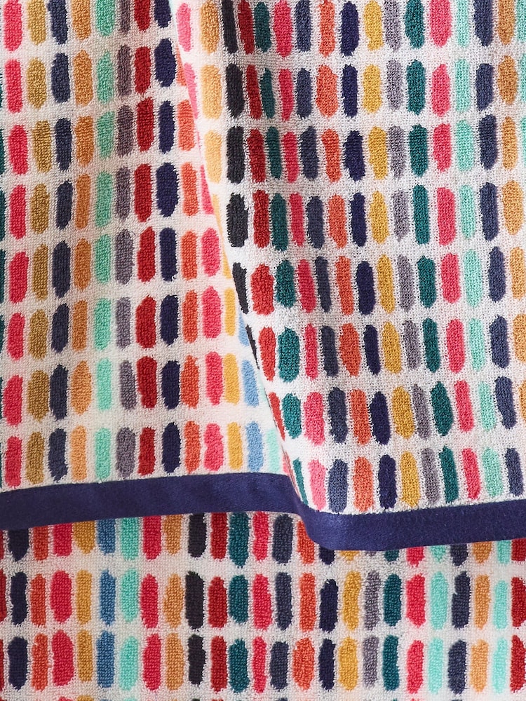 Multi Sketch 100% Cotton Towel - Image 2 of 4