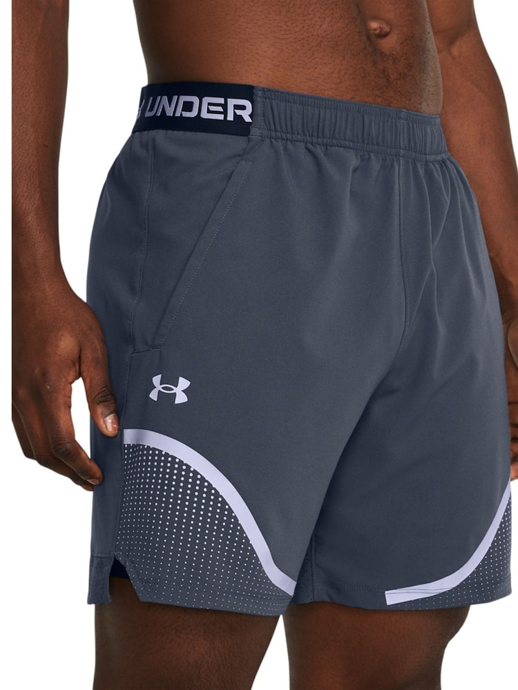 Under Armour Grey/White Vanish Shorts - Image 8 of 8