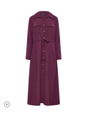 Платье-рубашка макси в стиле милитари M&Co - Изображение 5 6