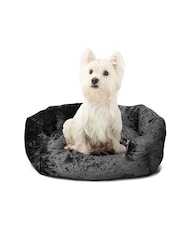 Bunty Black Bellagio Crushed Velvet Dog Bed - Image 3 of 4