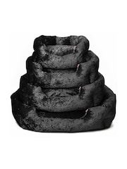 Bunty Black Bellagio Crushed Velvet Dog Bed - Image 4 of 4