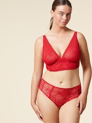 ETAM Red Panama Sexy N*7 Unlined Lace Contour Bra - Image 1 of 5
