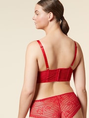 ETAM Red Panama Sexy N*7 Unlined Lace Contour Bra - Image 2 of 5