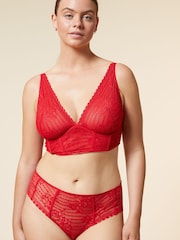 ETAM Red Panama Sexy N*7 Unlined Lace Contour Bra - Image 3 of 5