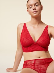 ETAM Red Panama Sexy N*7 Unlined Lace Contour Bra - Image 4 of 5