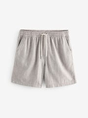 Stone Cotton Linen Dock Shorts - Image 6 of 9