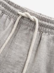 Stone Cotton Linen Dock Shorts - Image 8 of 9