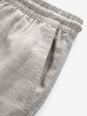 Stone Cotton Linen Dock Shorts - Image 9 of 9