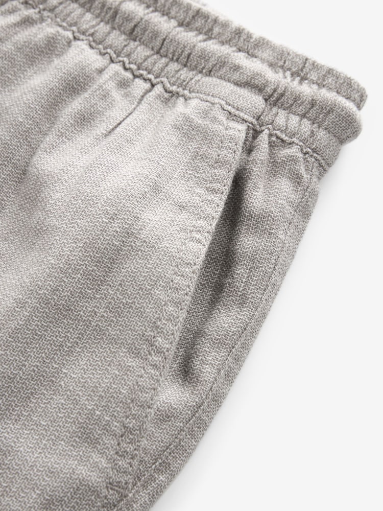 Stone Cotton Linen Dock Shorts - Image 9 of 9