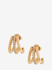 Mint Velvet Gold Tone Claw Earrings - Image 3 of 3