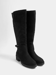 Botas altas hasta la rodilla con hebilla elástica Yours Curve - Imagen 4 de 5