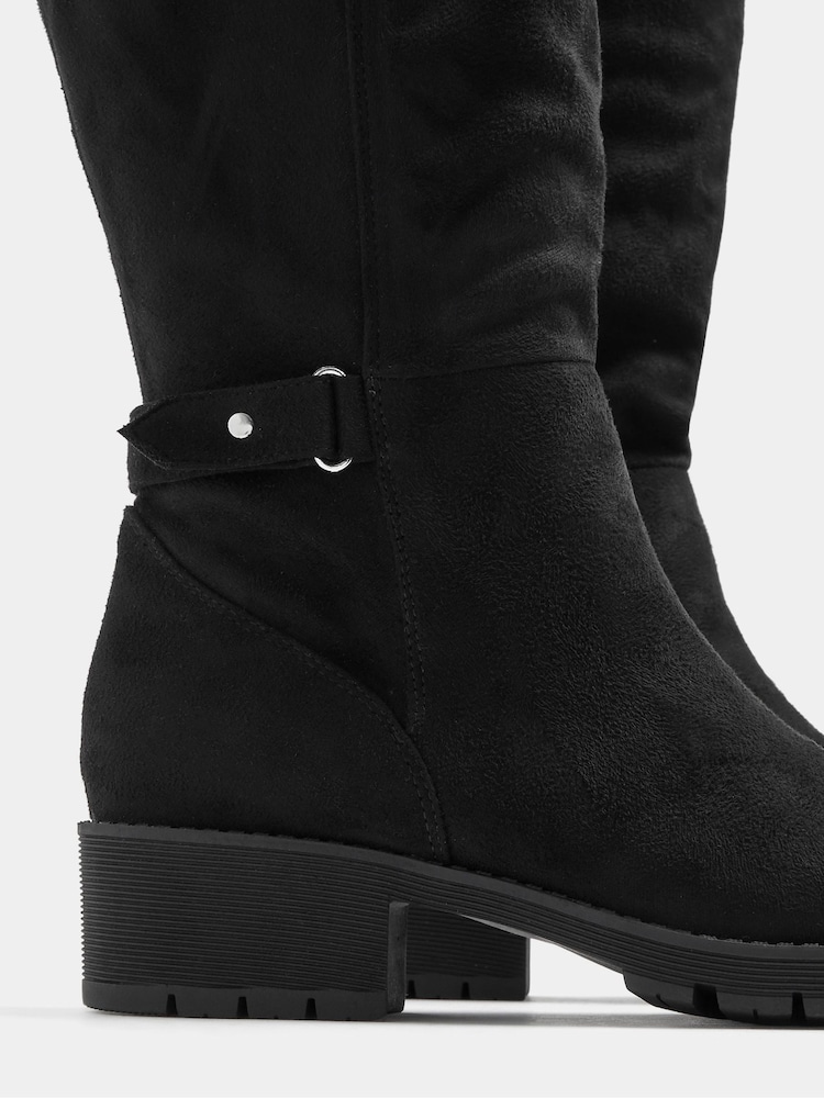 Botas altas hasta la rodilla con hebilla elástica Yours Curve - Imagen 5 de 5 Botas altas hasta la rodilla con hebilla elástica Yours Curve - Imagen 5 de 5
