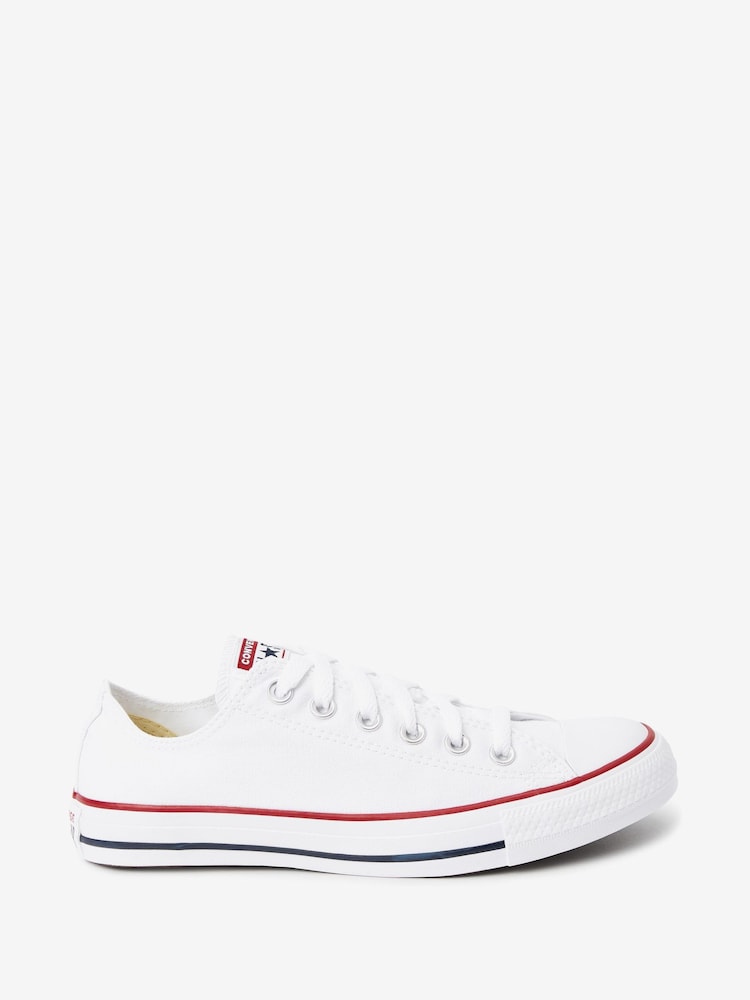 Blanc - Converse Chuck Taylor All Star Ox Trainers - Image 1 of 5