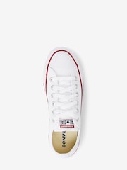 Blanc - Converse Chuck Taylor All Star Ox Trainers - Image 3 of 5