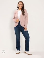 Yours Curve Pink Shrug Cardigan - Image 2 of 6