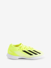 adidas Yellow Football X Crazyfast League Indoor Kids Boots - Image 1 of 5