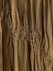 Mango Brown Maxi Boho Skirt - Image 6 of 6