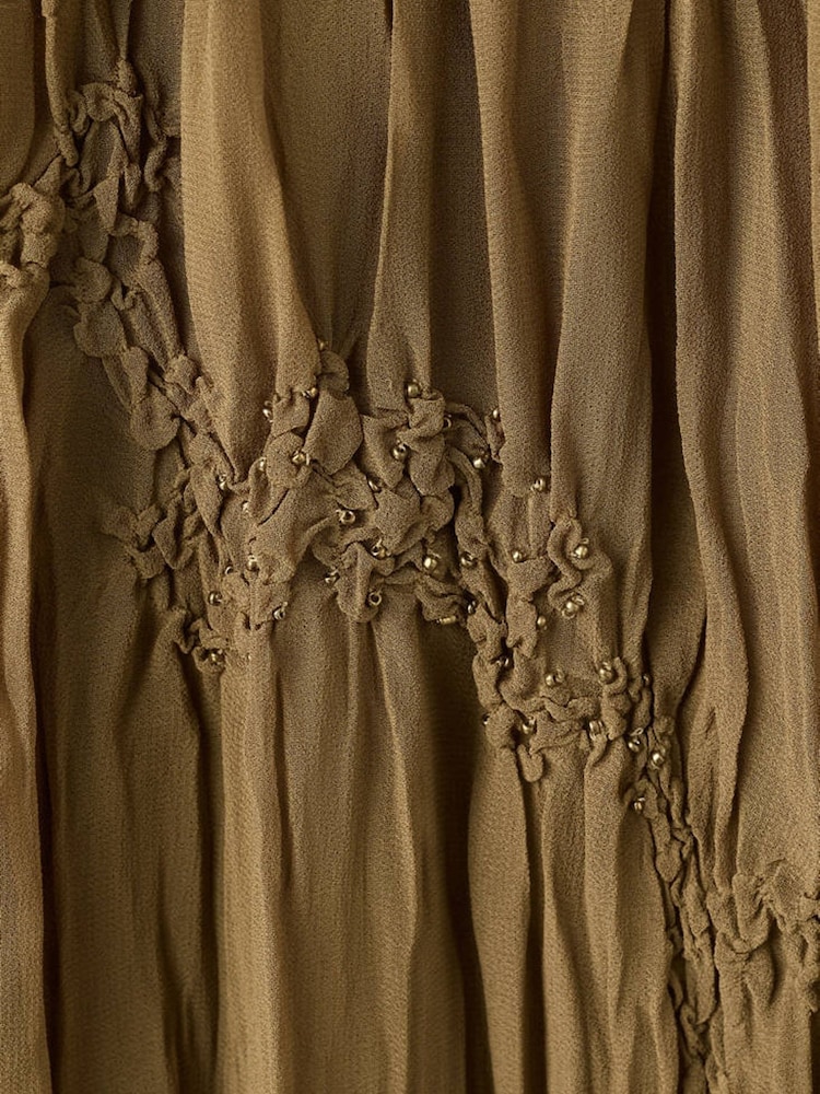 Mango Brown Maxi Boho Skirt - Image 6 of 6