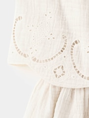 Mango Cream Strapless Blouse - Image 4 of 5