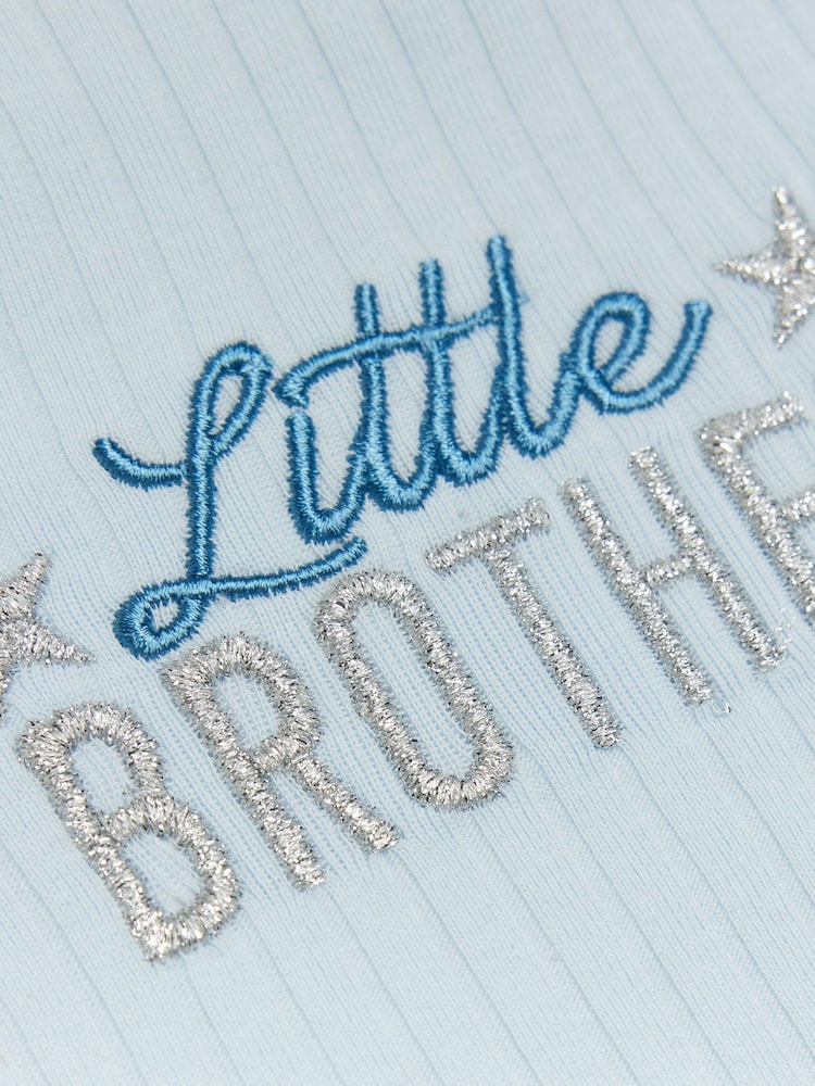 River Island Blue Boys 100% Cotton Little Brother Set - Image 4 of 4 River Island Blue Boys 100% Cotton Little Brother Set - Image 4 of 4