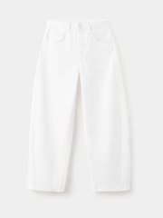 Mango White Barrell Jeans - Image 1 of 3