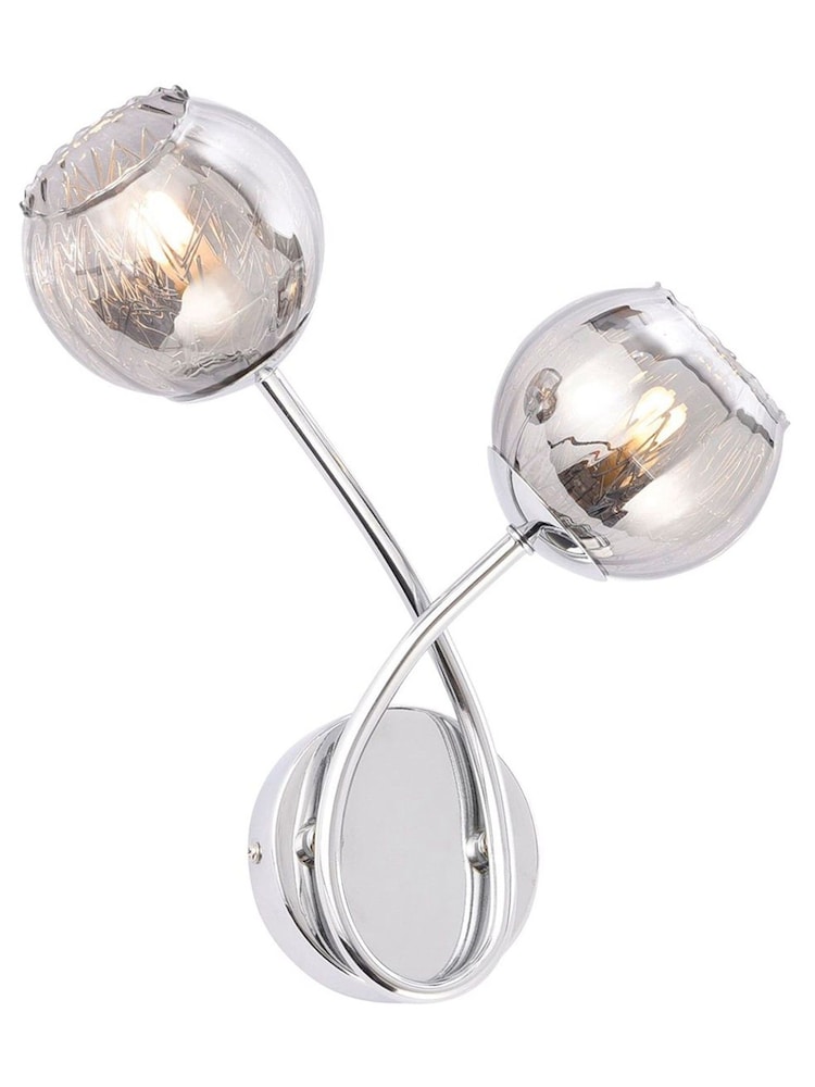 Gallery Home Silver (Metal) Erin Wall Light - Image 1 of 1 Gallery Home Silver (Metal) Erin Wall Light - Image 1 of 1