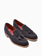 Navy Blue Loake For Next Suede Loafers - Image 1 of 5