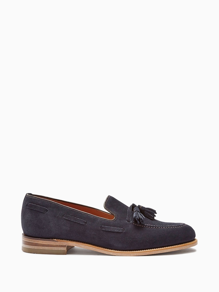 Navy Blue Loake For Next Suede Loafers - Image 2 of 5