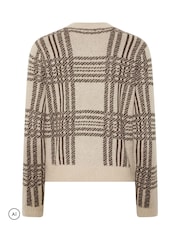 내추럴 - PixieGirl Petite Check Knitted Jumper - 6의 이미지 6