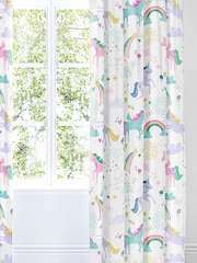 Bedlam Rainbow Unicorn Pencil Pleat Curtains - Image 1 of 1