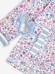JoJo Maman Bébé Blue Mouse Appliqué Reversible Hoodie With Pet In Pocket - Image 5 of 5