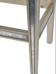 Libra Interiors Silver Lexington Antique Mirrored Bar Cabinet - Image 3 of 4