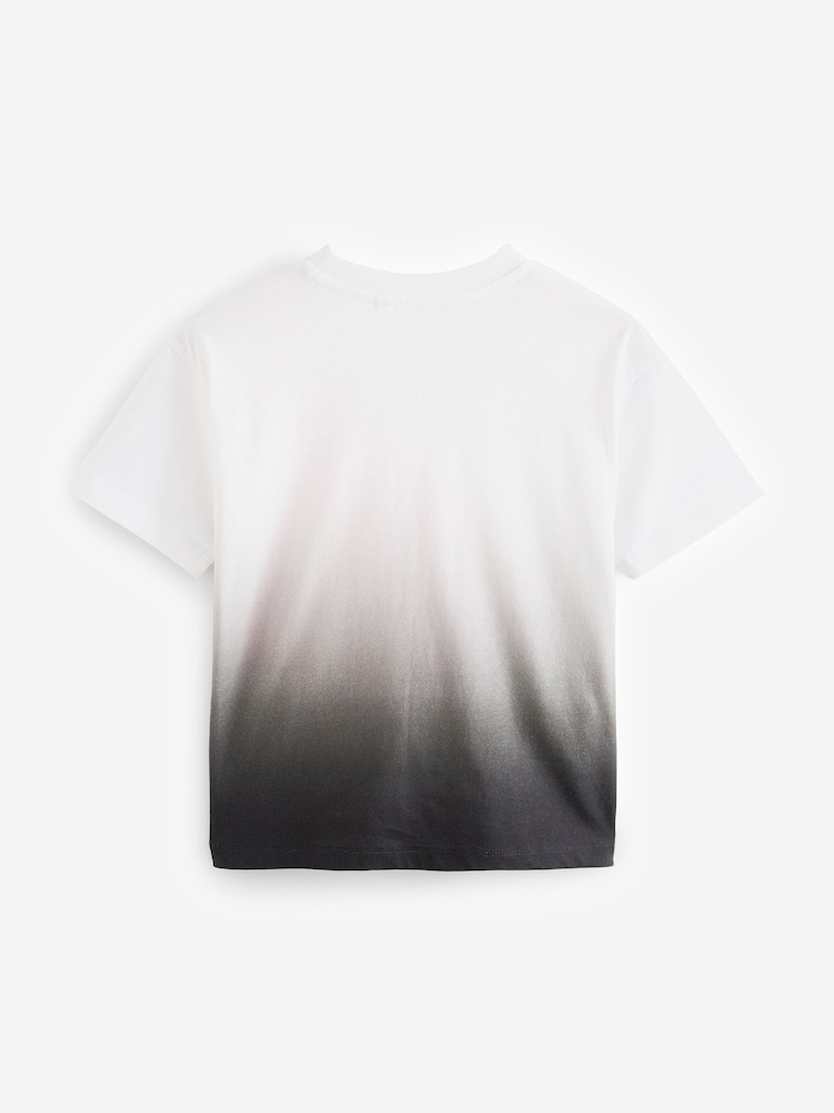 Weiß, Fußball mit Flammen - Kurzarm-T-Shirt aus 100 % Baumwolle mit Grafik (3-16Jahre) - Bild 2 von 3