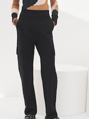 Black Ponte Utility Cargo Trousers - Image 2 of 6