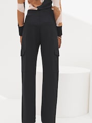 Black Ponte Utility Cargo Trousers - Image 3 of 6