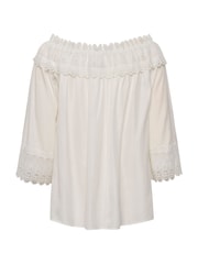 Cream Bea White Off Shoulder Lace Blouse - Image 6 of 6