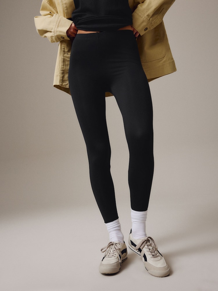 Black Full Length Leggings - Image 3 of 4