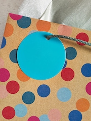 Set of 2 Multi Spot Craft Small Gift Bags - Image 3 of 3