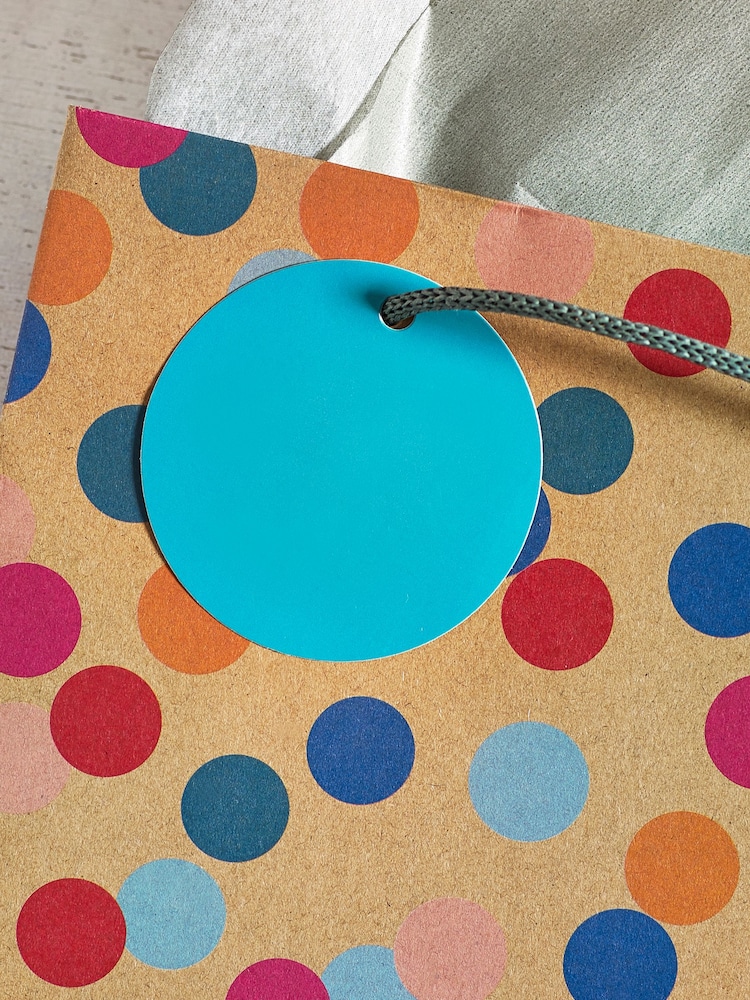 Set of 2 Multi Spot Craft Small Gift Bags - Image 3 of 3