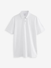 Navy & Tan/Burgundy & Navy/White Regular Fit Short Sleeve Jersey Polo Shirts 3 Pack - Image 12 of 14