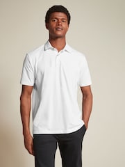 Navy & Tan/Burgundy & Navy/White Regular Fit Short Sleeve Jersey Polo Shirts 3 Pack - Image 3 of 14