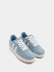 Yours Curve Blue Padded Lace Up Trainers In Wide E Fit - Image 3 of 5
