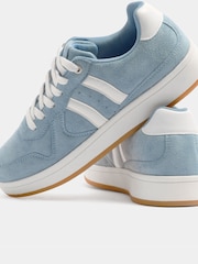 Yours Curve Blue Padded Lace Up Trainers In Wide E Fit - Image 5 of 5