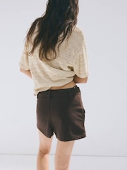 Mango Cream Fine Knit Crew Jumper - Image 3 of 7